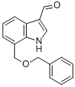 7-벤질옥시메틸-1H-인돌-3-카발데하이드 구조식 이미지