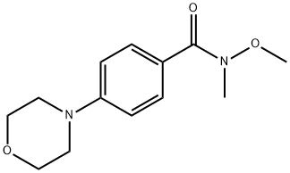 4-(N-모르폴리노)-N-메틸-N-메톡시벤자미드 구조식 이미지