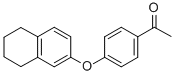 1-[4-(5,6,7,8-TETRAHYDRO-NAPHTHALEN-2-YLOXY)-PHENYL]-ETHANONE Structure