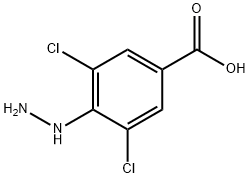 3,5-DICHLORO-4-HYDRAZINO-BENZOIC ACID Structure