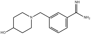 3-(4-HYDROXY-PIPERIDIN-1-YLMETHYL)-BENZAMIDINE Structure