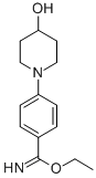 4-(4-HYDROXY-PIPERIDIN-1-YL)-BENZIMIDIC ACID ETHYL ESTER Structure