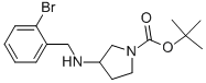 3-(2-BROMO-BENZYLAMINO)-PYRROLIDINE-1-CARBOXYLIC ACID TERT-BUTYL ESTER Structure