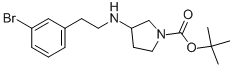 1-BOC-3-[2-(3-BROMO-PHENYL)-ETHYLAMINO]-PYRROLIDINE Structure