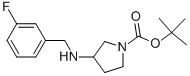 3-(3-FLUORO-BENZYLAMINO)-PYRROLIDINE-1-CARBOXYLIC ACID TERT-BUTYL ESTER Structure