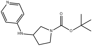 1-BOC-3-(PYRIDIN-4-YLAMINO)-PYRROLIDINE Structure