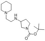 1-BOC-3-[(PIPERIDIN-1-YLETHYL)-AMINO]-PYRROLIDINE Structure