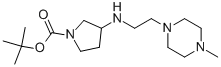 1-BOC-3-[(4-METHYL-PIPERAZIN-1-YLETHYL)-AMINO]-PYRROLIDINE Structure