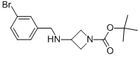 3-(3-BROMO-BENZYLAMINO)-AZETIDINE-1-CARBOXYLIC ACID TERT-BUTYL ESTER Structure