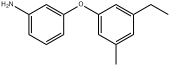 3-(3-ETHYL-5-METHYL-PHENOXY)-PHENYLAMINE Structure