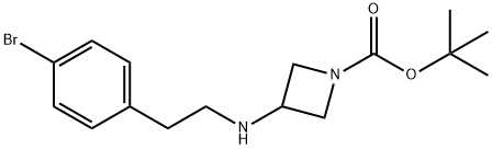 1-BOC-3-[2-(4-BROMO-PHENYL)-ETHYLAMINO]-AZETIDINE Structure
