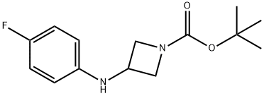 3-(4-FLUORO-PHENYLAMINO)-AZETIDINE-1-CARBOXYLIC ACID TERT-BUTYL ESTER Structure