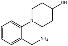 1-(2-아미노메틸-페닐)-피페리딘-4-OL 구조식 이미지