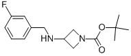 3-(3-FLUORO-BENZYLAMINO)-AZETIDINE-1-CARBOXYLIC ACID TERT-BUTYL ESTER Structure