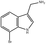 7-BROMO-1H-INDOL-3-METHYLAMINE Structure