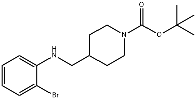 1-BOC-4-[(2-BROMO-PHENYLAMINO)-METHYL]-PIPERIDINE Structure