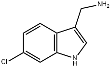 6-클로로-1H-인돌-3-메틸아민 구조식 이미지