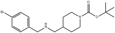 1-BOC-4-[(4-BROMO-BENZYLAMINO)-METHYL]-PIPERIDINE Structure