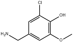 3-클로로-4-하이드록시-5-메톡시벤질아민 구조식 이미지