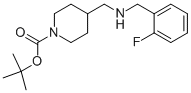 1-BOC-4-[(2-FLUORO-BENZYLAMINO)-METHYL]-PIPERIDINE Structure