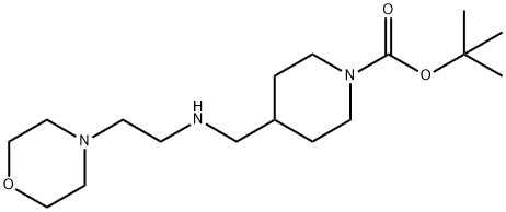 1-BOC-4-([2-(MORPHOLIN-4-YL)-에틸아미노]-메틸)-피페리딘 구조식 이미지