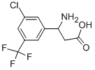 3-아미노-3-(3-클로로-5-트리플루오로메틸-페닐)-프로피온산 구조식 이미지