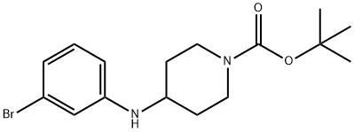 1-BOC-4-(3-BROMO-PHENYLAMINO)-PIPERIDINE Structure