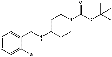 1-BOC-4-(2-BROMO-BENZYLAMINO)-PIPERIDINE Structure