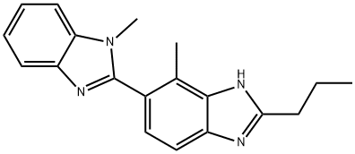 1,4'-Dimethyl-2'-propyl-2,5'-bi-1H-benzimidazole Structure