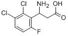 3-AMINO-3-(2,3-DICHLORO-6-FLUORO-PHENYL)-PROPIONIC ACID Structure