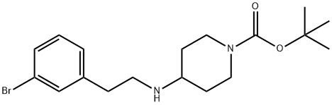 1-BOC-4-[2-(3-BROMO-PHENYL)-ETHYLAMINO]-PIPERIDINE Structure