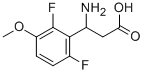 3-AMINO-3-(2,6-DIFLUORO-3-METHOXY-PHENYL)-PROPIONIC ACID Structure