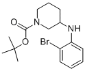 1-BOC-3-(2-BROMO-PHENYLAMINO)-PIPERIDINE Structure