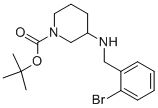 1-BOC-3-(2-브로모-벤질라미노)-피페리딘 구조식 이미지