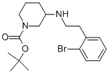 1-BOC-3-[2-(2-브로모-페닐)-에틸아미노]-피페리딘 구조식 이미지