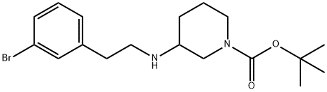 1-BOC-3-[2-(3-BROMO-PHENYL)-ETHYLAMINO]-PIPERIDINE Structure