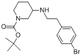 1-BOC-3-[2-(4-브로모-페닐)-에틸아미노]-피페리딘 구조식 이미지