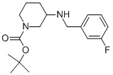 1-BOC-3-(3-FLUORO-BENZYLAMINO)-PIPERIDINE Structure