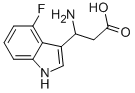 3-AMINO-3-(4-FLUORO-INDOL-3-YL)-PROPIONIC ACID Structure