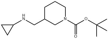 1-BOC-3-CYCLOPROPYLAMINOMETHYL-PIPERIDINE Structure