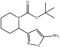 2-(5-AMINO-ISOXAZOL-3-YL)-피페리딘-1-카르복실산TERT-부틸에스테르 구조식 이미지