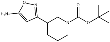 3-(5-AMINO-ISOXAZOL-3-YL)-피페리딘-1-카르복실산TERT-부틸에스테르 구조식 이미지