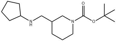 1-BOC-3-CYCLOPENTYLAMINOMETHYL-PIPERIDINE Structure