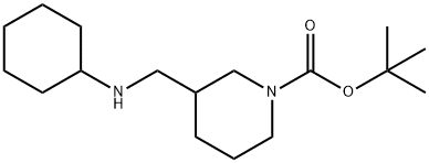 1-BOC-3-CYCLOHEXYLAMINOMETHYL-PIPERIDINE Structure
