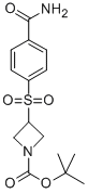 3-(4-CARBAMOYL-BENZENESULFONYL)-AZETIDINE-1-CARBOXYLIC ACID TERT-BUTYL ESTER Structure