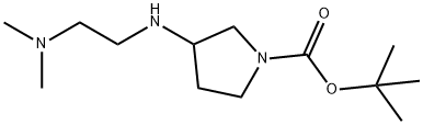 3-(2-디메틸아미노에틸아미노)피롤리딘-1-카르복실산tert-부틸에스테르 구조식 이미지