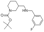 1-BOC-3-[(3-FLUORO-BENZYLAMINO)-METHYL]-PIPERIDINE Structure