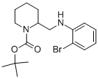 1-BOC-2-[(2-브로모-페닐아미노)-메틸]-피페리딘 구조식 이미지