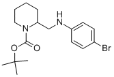 1-BOC-2-[(4-BROMO-PHENYLAMINO)-METHYL]-PIPERIDINE Structure