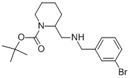 1-BOC-2-[(3-브로모-벤질라미노)-메틸]-피페리딘 구조식 이미지